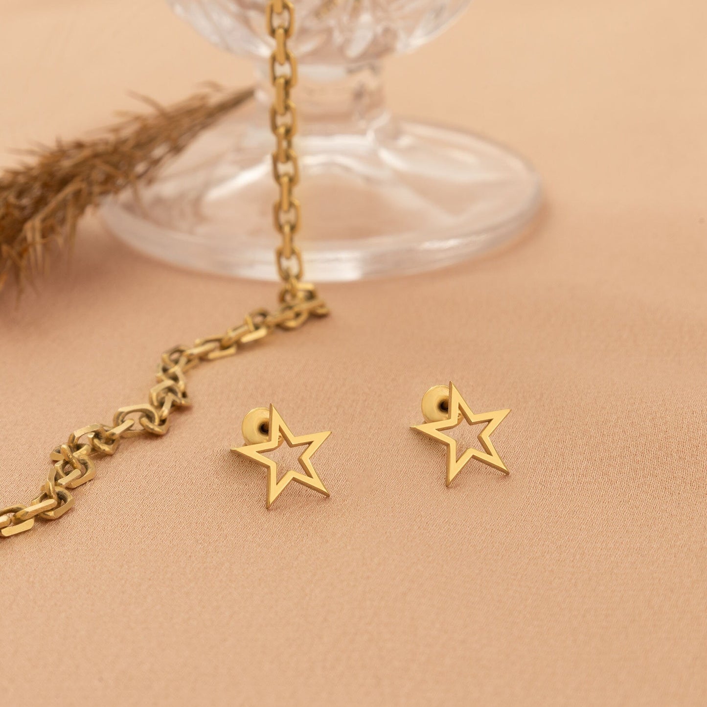 925 Sterling Silver Fallen Star Earrings