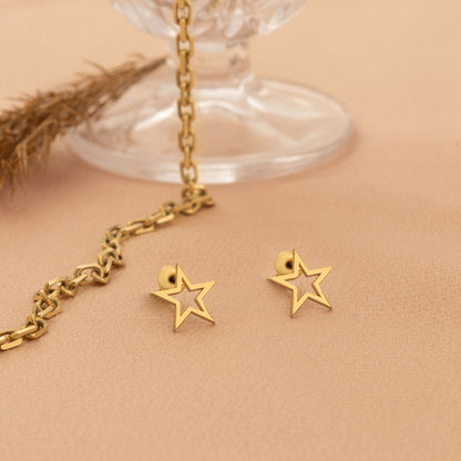 925 Sterling Silver Fallen Star Earrings