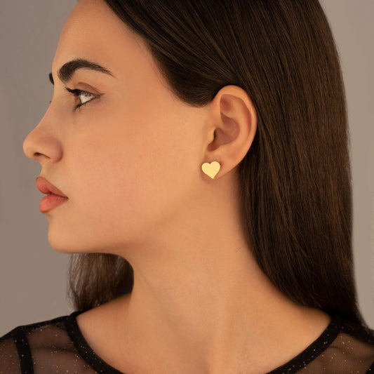 925 Sterling Silver Heart Earring