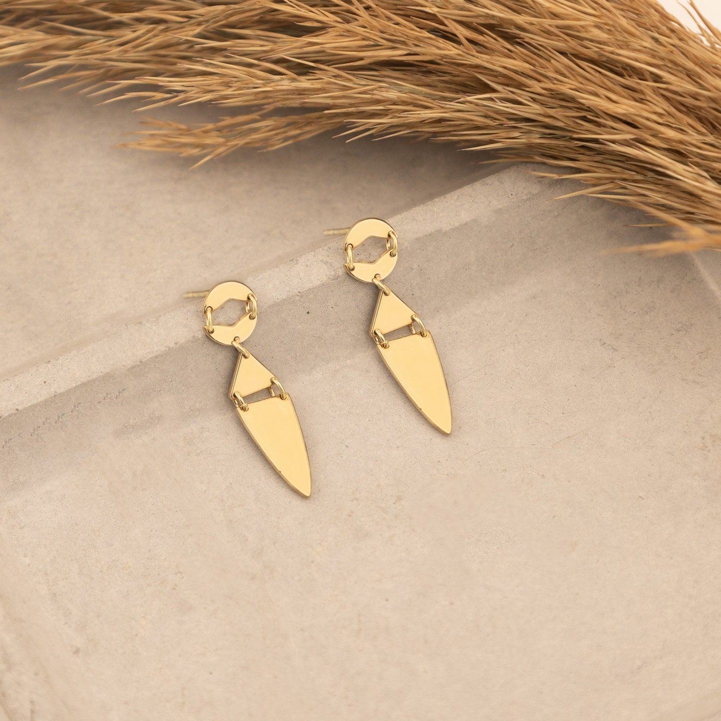 925 Sterling Silver Double Rank Earrings