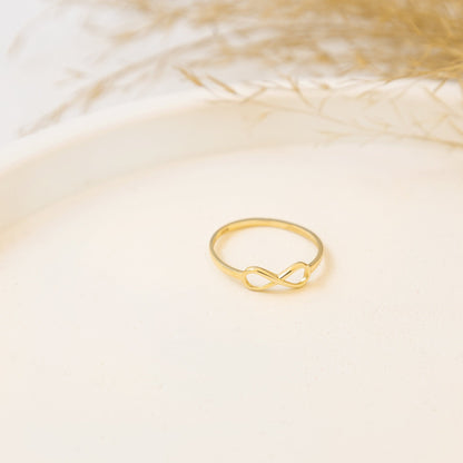 925 Sterling Silver Dainty Infinity Ring